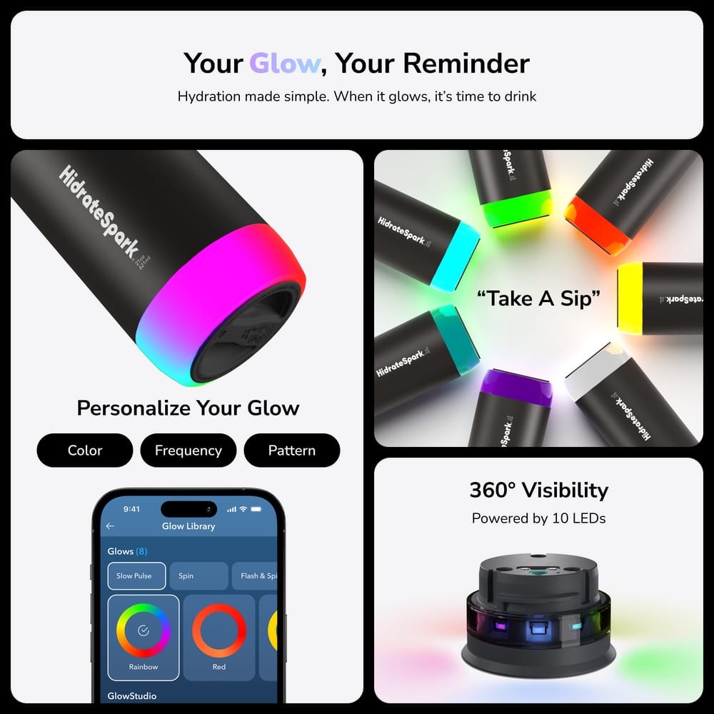 HydrateSpark Pro - Smart Water Bottle