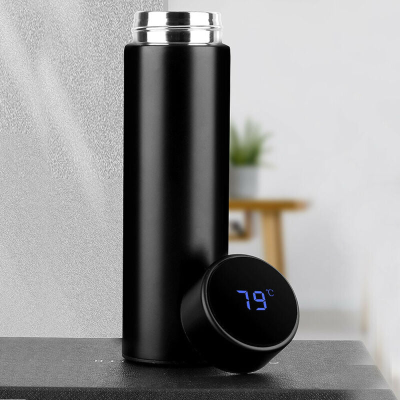 LED touch display temperature water cup